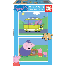  Peppa malac fa puzzle készlet 2x9 darabos puzzle, kirakós