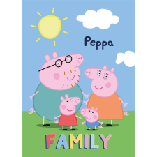 Peppa malac Family polár takaró 100x140cm lakástextília