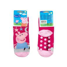 Peppa malac gyerek vastag csúszásgátlós zokni - Rózsaszín - 27-30