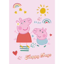 Peppa malac Happy Days polár takaró 100x140cm lakástextília
