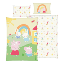 Peppa malac ovis ágynemű (szivárvány) babaágynemű, babapléd