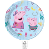 Peppa malac Pepa Pig Messy Play, Peppa malac papírtányér 8 db-os 23 cm FSC