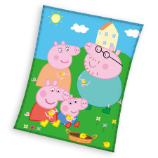 Peppa malac Picnic coral fleece polár takaró 150x200cm lakástextília