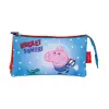  Peppa malac Rocket 3 rekeszes tolltartó 21 cm