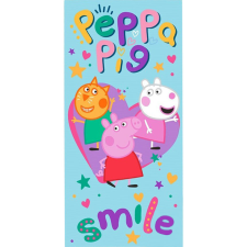 Peppa malac Smile fürdőlepedő, strand törölköző 70x140cm babatörülköző, kifogó