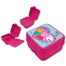  Peppa malac Smile több rekeszes uzsonnás doboz, szendvicsdoboz babaétkészlet
