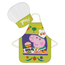  Peppa malac Yum gyerek kötény 2 darabos szett konyhakészlet