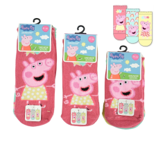 PEPPA PIG gyerekzokni, 3 pár - különböző méretben Méret: 31 - 34 gyerek zokni