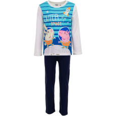 Peppa Pig Hosszú pizsama gyerekeknek Peppa Pig, fehér/kék, 6 év - 116 CM