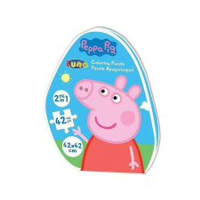 Peppa Pig Peppa malac 2 az 1-ben 42db-os színezhető puzzle puzzle, kirakós