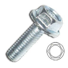  Peremes hatlapfejű csavar, bordázott DIN 6921 M12x30 8.8 Vz. barkácsolás, csiszolás, rögzítés