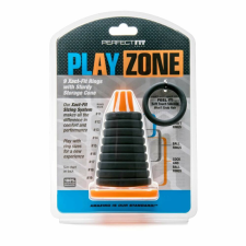 Perfect Fit Play Zone - pénisz-, heregyűrű és nyújtó szett (9 részes) péniszgyűrű
