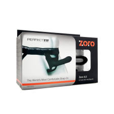Perfect Fit ZORO 6.5- felcsatolható dildó (16,5cm) - fekete műpénisz, dildó