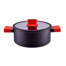 Perfect home Alu.Lábas+Üvegfedő 5L 24Cm edény