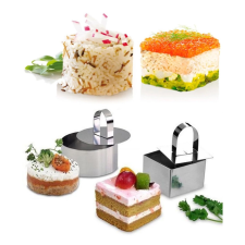  Perfect Home Ételformázó szett szögletes alakú, kinyomóval 12175 edény