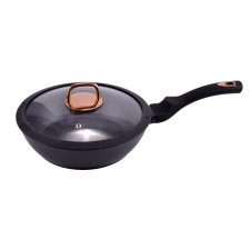 Perfect home Golden Line tapadásmentes alumínium Wok üvegfedővel 24cm indukciós 10487 edény