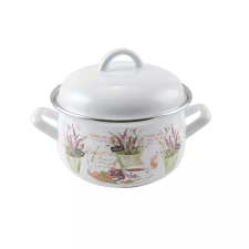 Perfect home Levendula zománcozott lábas fedővel 16cm, 1,8lit edény