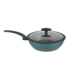 Perfect home Sea Line tapadásmentes alumínium Wok üvegfedővel 28cm indukciós edény