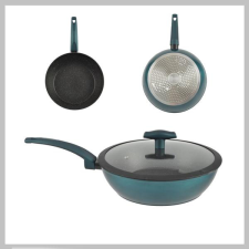 Perfect home Sea Line tapadásmentes alumínium Wok üvegfedővel 28cm indukciós 15811 edény
