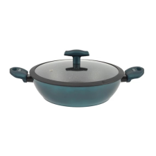 Perfect home Tapadásmentes Alumínium indukciós Szeletsütő Üvegfedővel 28cm Sea Line edény