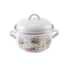Perfect home Zománc lábas 16 cm + fedő 14223 edény