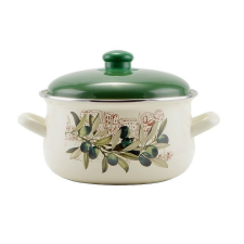 Perfect home Zománcozott lábas fedővel 22cm, 4,8lit Oliva edény