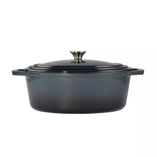Perfect home Zománcozott öntöttvas kacsasütő Acélkék 32 cm, 6 literes edény