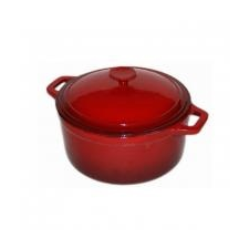 Perfect home Zománcozott öntöttvas lábas 26cm, 5,2l piros 10566 edény