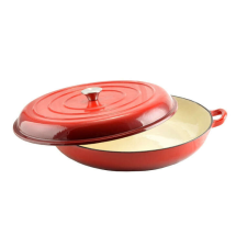 Perfect home Zománcozott öntöttvas szeletsütő fedővel 40 cm edény