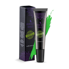 Perfect nails 2 in 1 Nyomdazselé és Festőzselé - Neon Zöld 8ml körömdíszítő