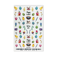 Perfect Nails Körömmatrica - 3D Happy Easter körömdíszítő