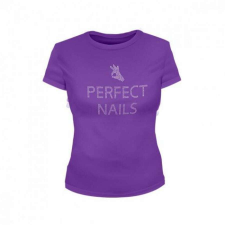Perfect Nails Póló lila strasszal S női póló