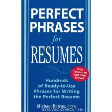 PERFECT PHRASES FOR RESUMES nyelvkönyv, szótár