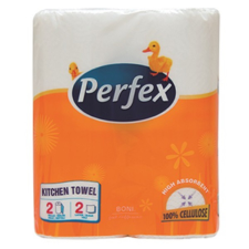 Perfex Kéztörlő tekercses háztartási perfex boni 2 rétegű 2 tekercses hk03680 papírárú, csomagoló és tárolóeszköz