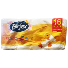 Perfex Perfex WC-papír 16 tekercses 3 rétegű barackos higiéniai papíráru