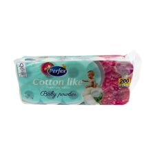 Perfex Toalett papír PERFEX Cotton Like 3 rétegű 10 tekercses baby powder perfume higiéniai papíráru