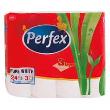 Perfex Toalettpapír perfex 3 rétegű 24 tekercses ht09544 higiéniai papíráru