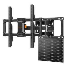 PerleGear PGLF17 TV fali tartó tálcával 42"-84" fekete tv állvány és fali konzol