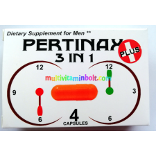  Pertinax 3 in 1, 4 db kapszula Potencianövelő férfiaknak, ÚJ termék potencianövelő