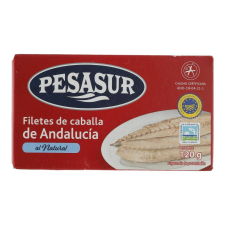  PESASUR MAKRÉLAFILÉ SÓS VÍZBEN 120G konzerv