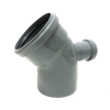 Pestan PVC, 110mm-50mm 45° hátsó elágazással 90°