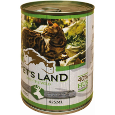 Pet&#039;s Land Pet s Land Cat Konzerv Vadhús répával 415g macskaeledel