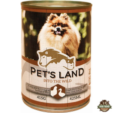 Pet's Land Pet s Land Dog Konzerv Baromfi 415g kutyaeledel