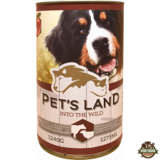 Pet's Land Pet s Land Dog Konzerv Marhamáj-Bárányhús almával 1240g kutyaeledel