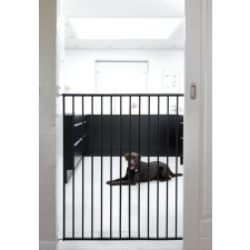 Pet Gate Streamline védõrács, fekete fém 63,5-107 cm bababiztonság