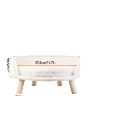  PET kanapé, emelt kialakítás, cserélhető párna, 41,5 cm szállítóbox, fekhely kutyáknak