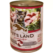 Pet s Land Cat Junior Konzerv Marhamáj-Bárányhús almával 415g macskaeledel