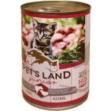 PET'S LAND Cat Junior konzerv marhamájjal, bárányhússal és almával (24 x 415 g) 9.96 kg macskaeledel