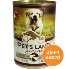  Pet s Land Dog Junior Konzerv Marhamáj-Bárányhús almával 24x415g kutyaeledel