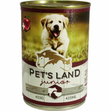 Pet s Land Dog Junior Konzerv Marhamáj-Bárányhús almával 415g kutyaeledel